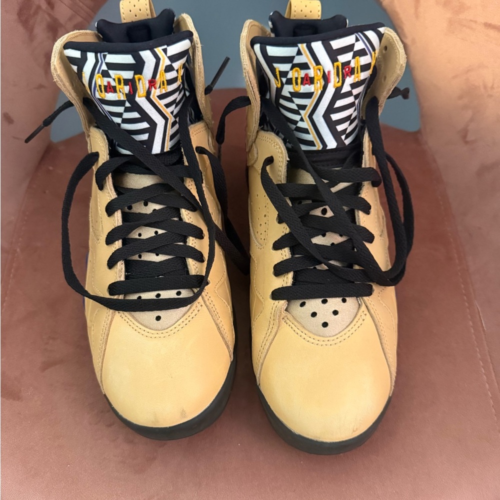 Jordan High Top Sneakers in Tan and Black